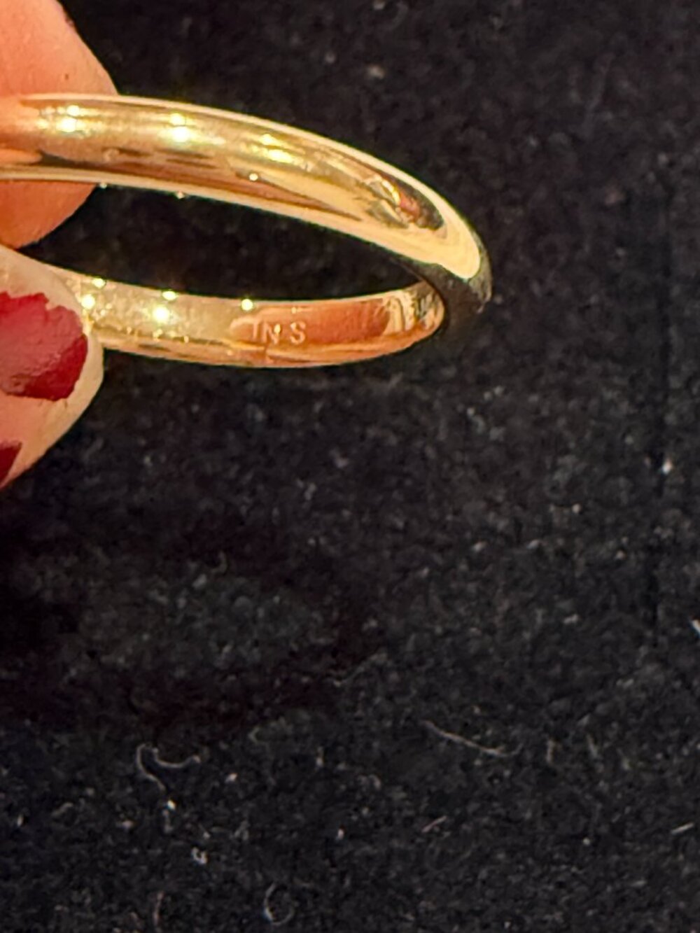 Mejuri 2mm 14k Solid Yellow Gold Curve Band Wedding Ring Sz 4 - Picture 4 of 4